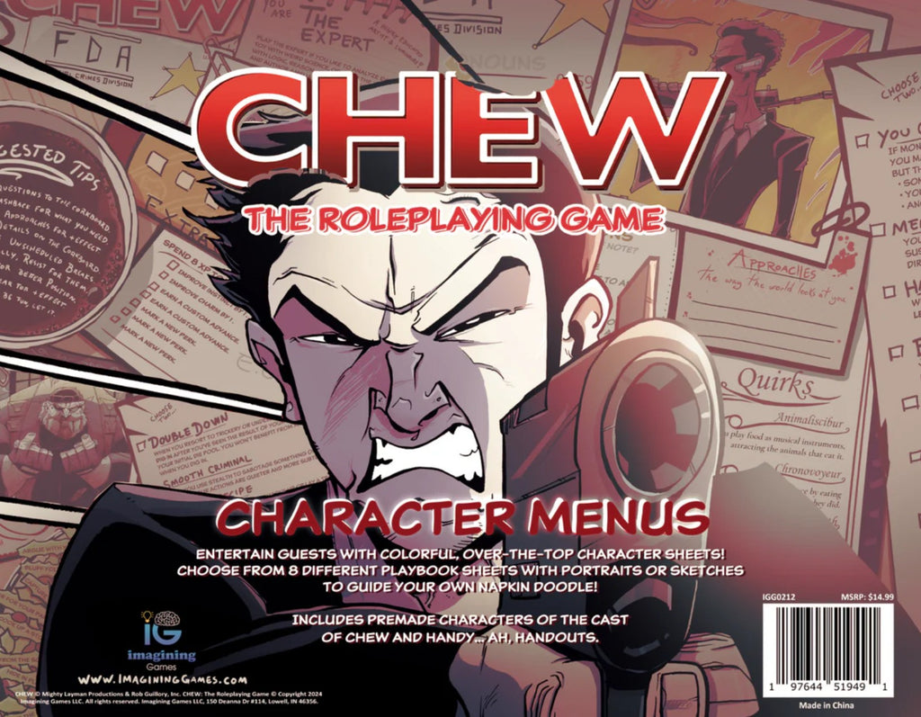 CHEW: Character Menus