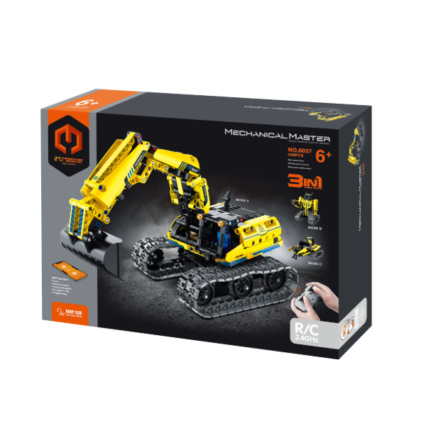 iM Master - 8037 - Mechanical Master RC Excavator & Robot 3in1 Stem Building Block Kit