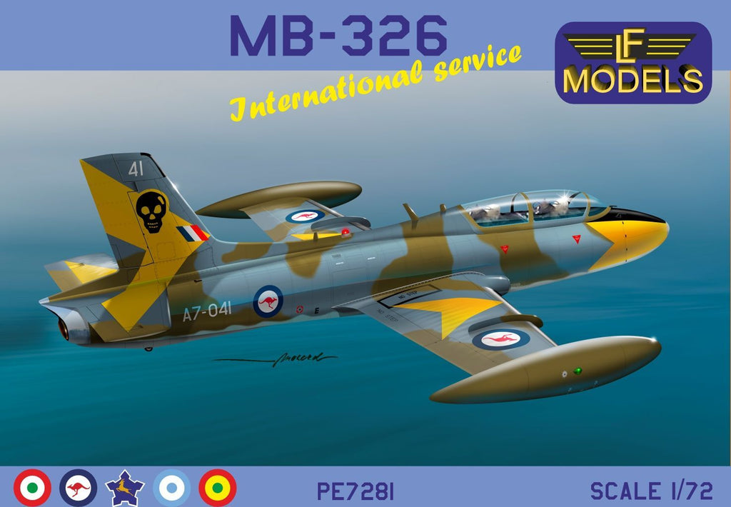LF Models 1/72 MB-326 International Service Plastic Model Kit *Aust Decals*