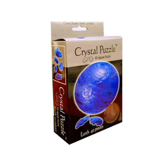 3D BLUE EARTH Crystal Puzzle