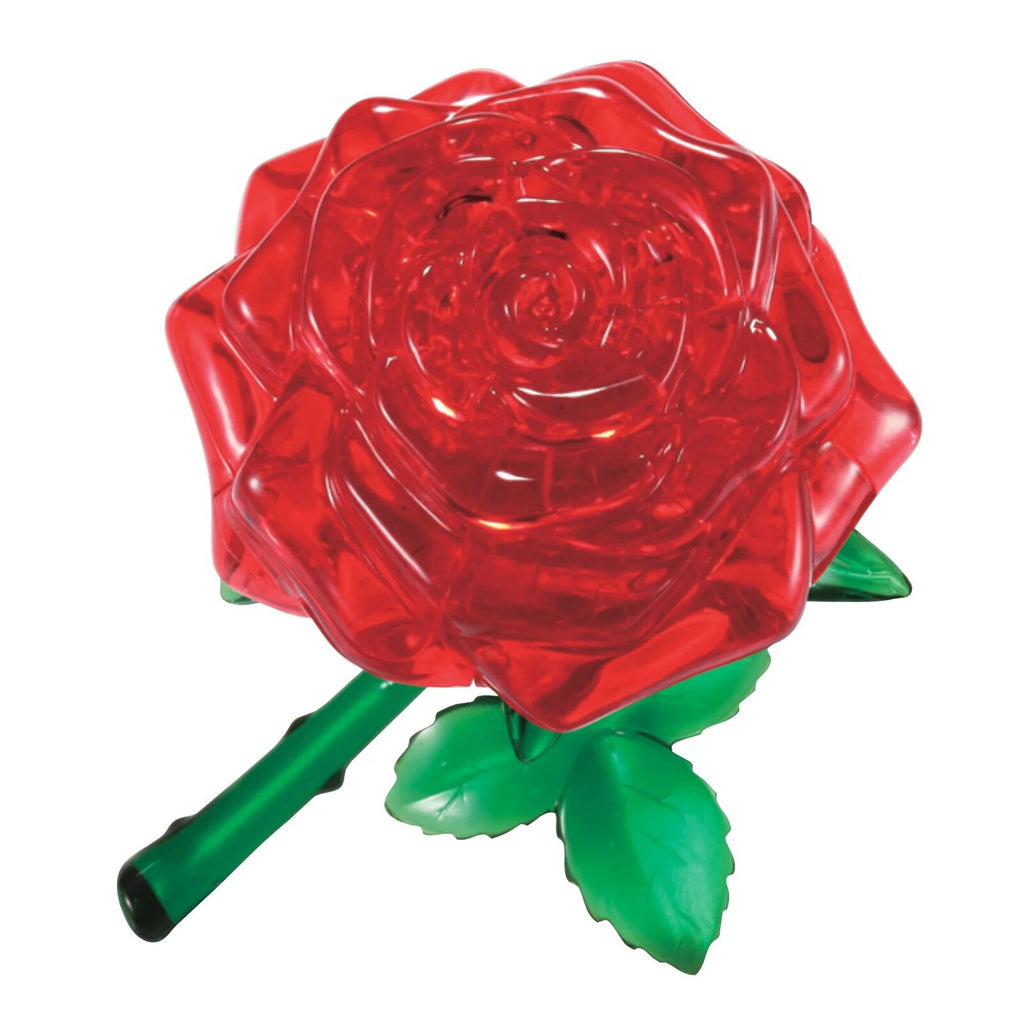 3D RED ROSE CRYSTAL PUZZLE