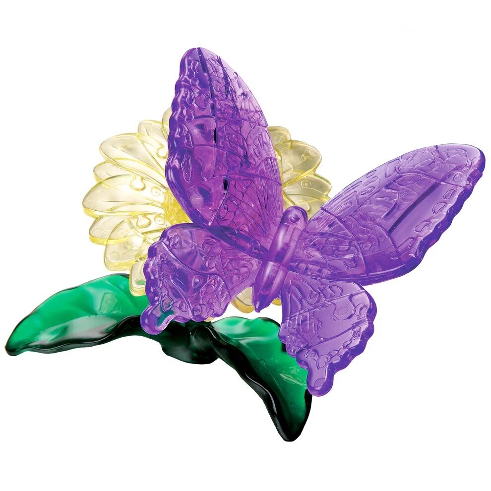 3D PURPLE BUTTERFLY Crystal Puzzle