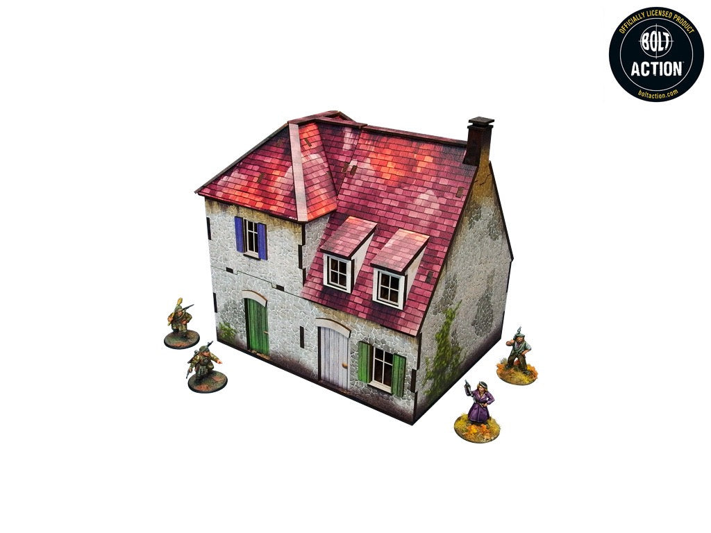 WW2 Normandy Farmhouse (Pre-painted 28mm)