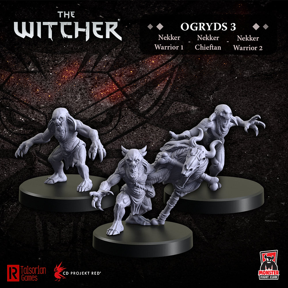 The Witcher Miniatures: Ogryds 3 - Nekker Warriors