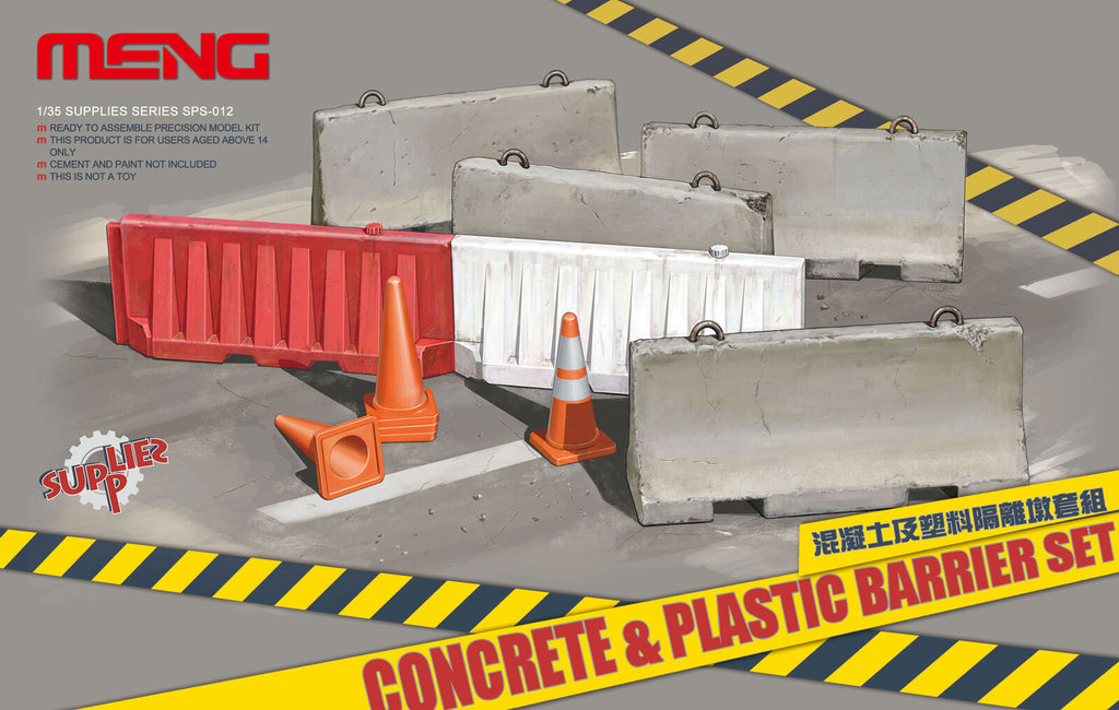 Meng Concrete & Plastic Barrier Set