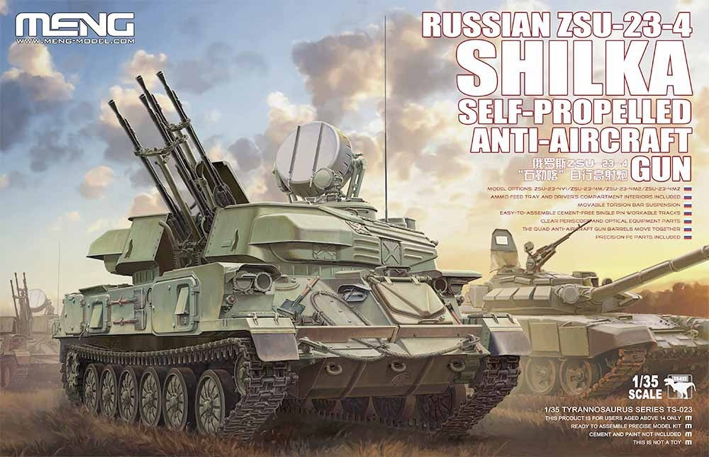 Meng 1/35 Russian ZSU-23-4 SHILKA Self-Propelled Anti-Aircraft [TS-023]