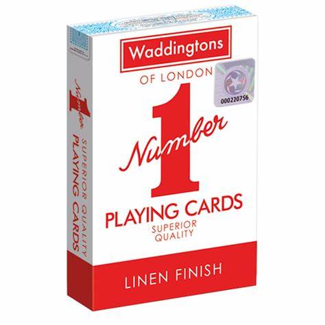 Number 1 Red Playing Card