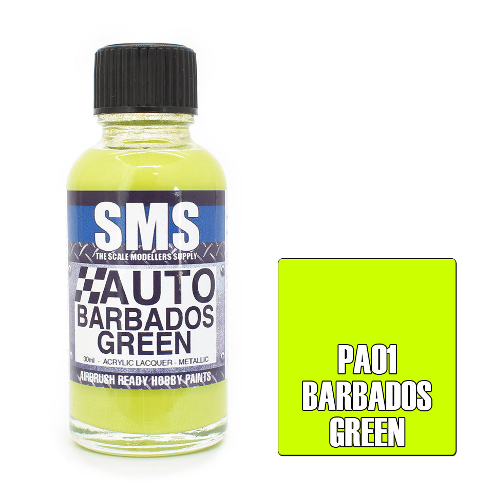 SMS - PA01 - Auto Colour Barbados Green 30ml