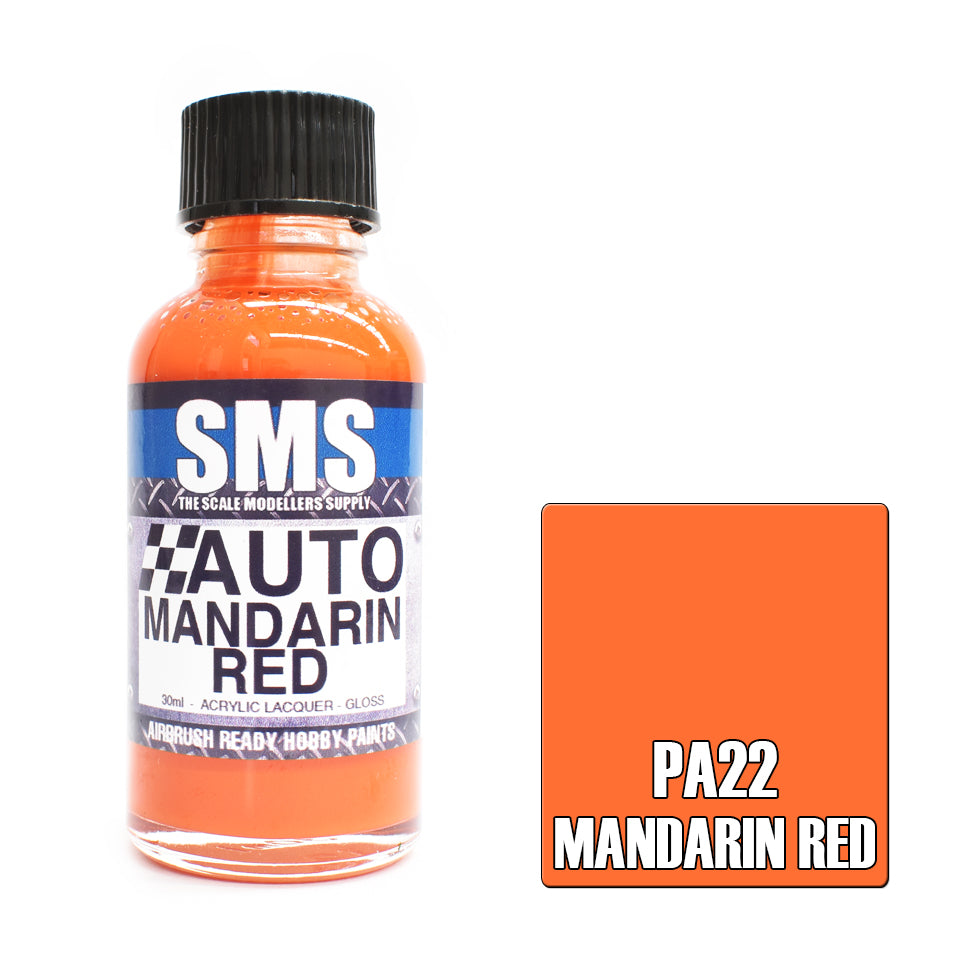 SMS - PA22 - Auto Colour Mandarin Red 30ml