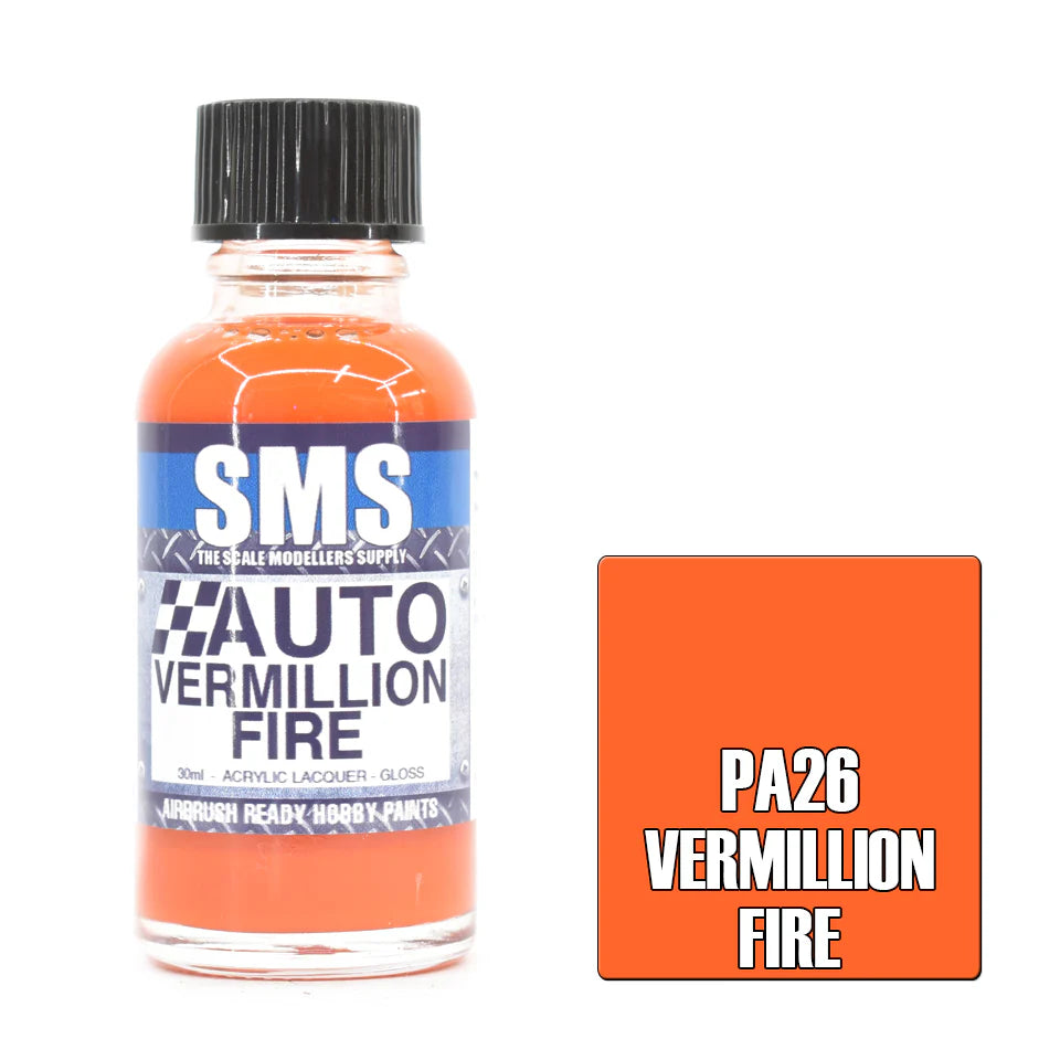 SMS - PA26 - Auto Colour VERMILLION FIRE 30ml