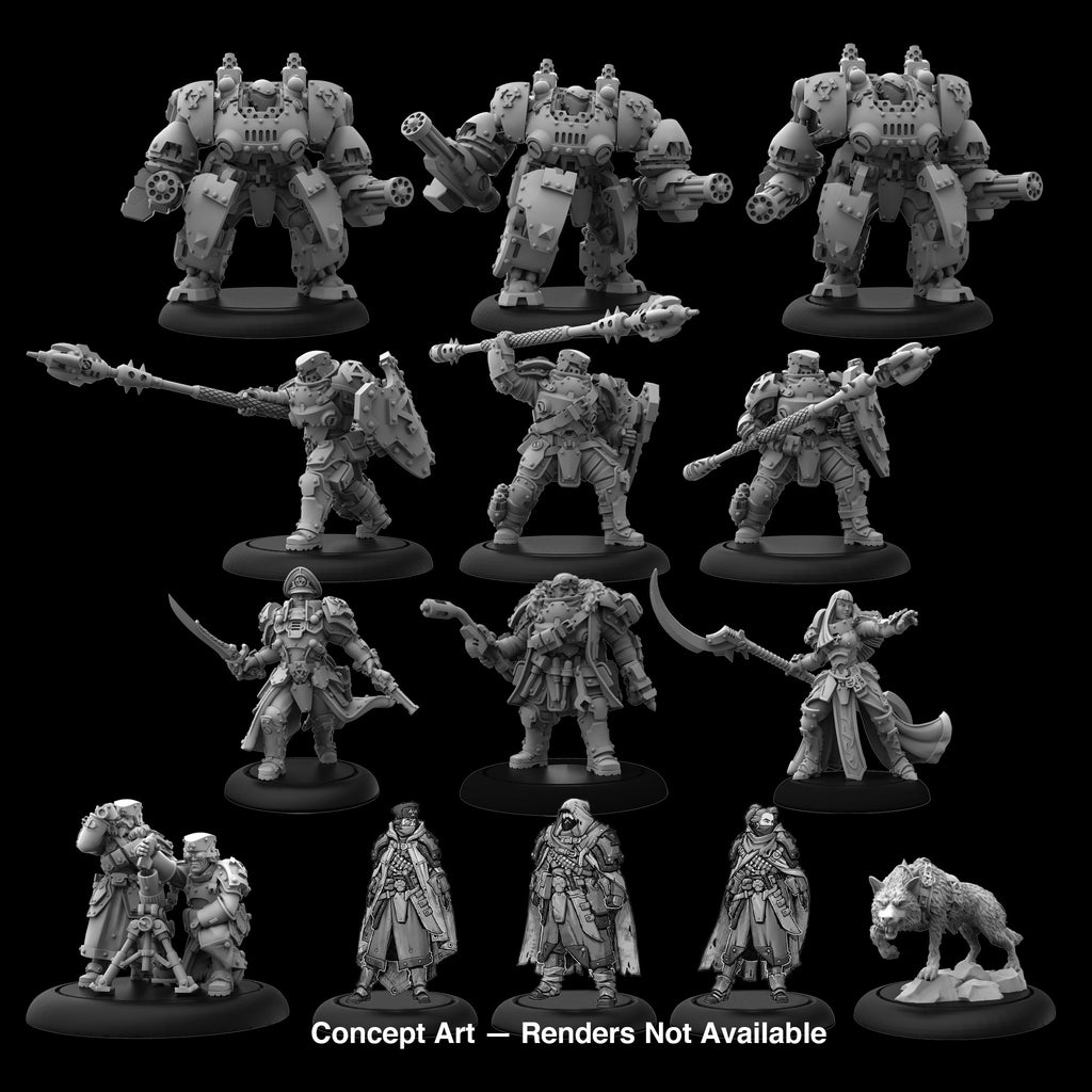 Warmachine: Khador – Khador Winter Korps Army Expansion (Resin) - PIP24002