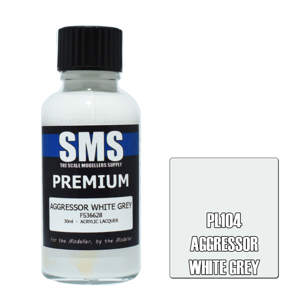 SMS - PL104 - Premium Aggressor White Grey 30ml
