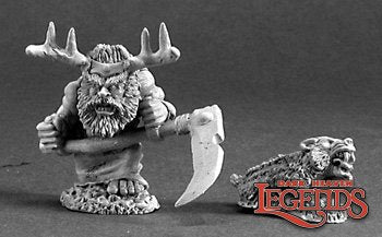 Reaper - 03216 - Dark Heaven Legends: Dwarf Druid and Badger (metal)