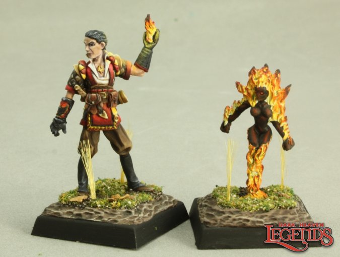 Reaper - Unpainted - 03596 - Dark Heaven Legends: Anzen Contar, Mystic and Familiar (metal)