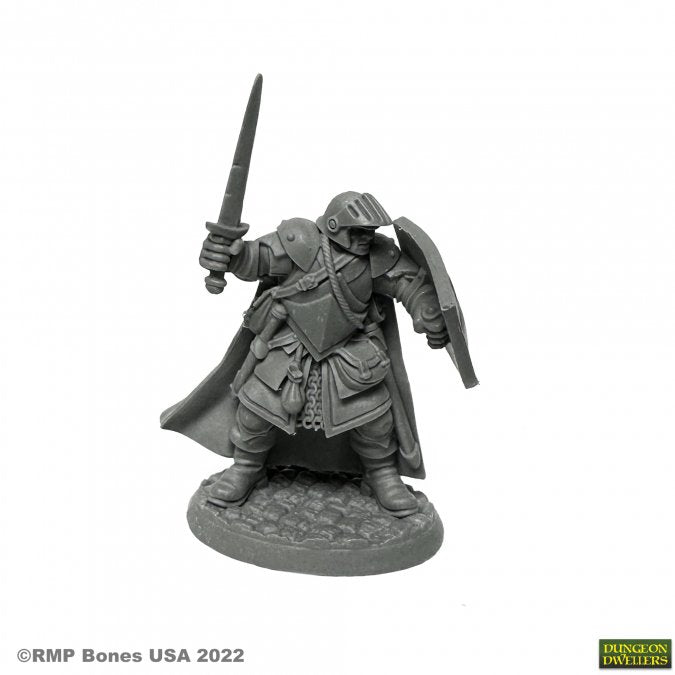 Reaper: Dungeon Dwellers: Baran Blacktree, Veteran Warrior (plastic)