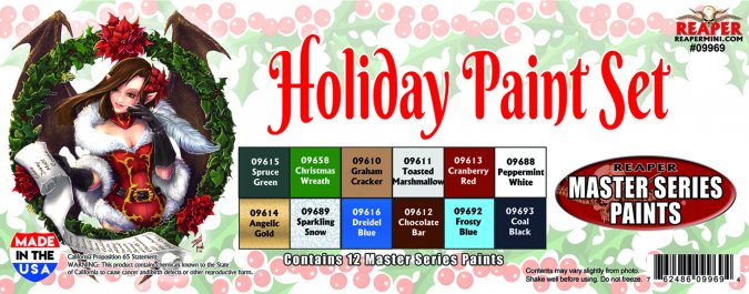 Reaper Paint Sets: Core Colors 2021 Holiday Paint Set