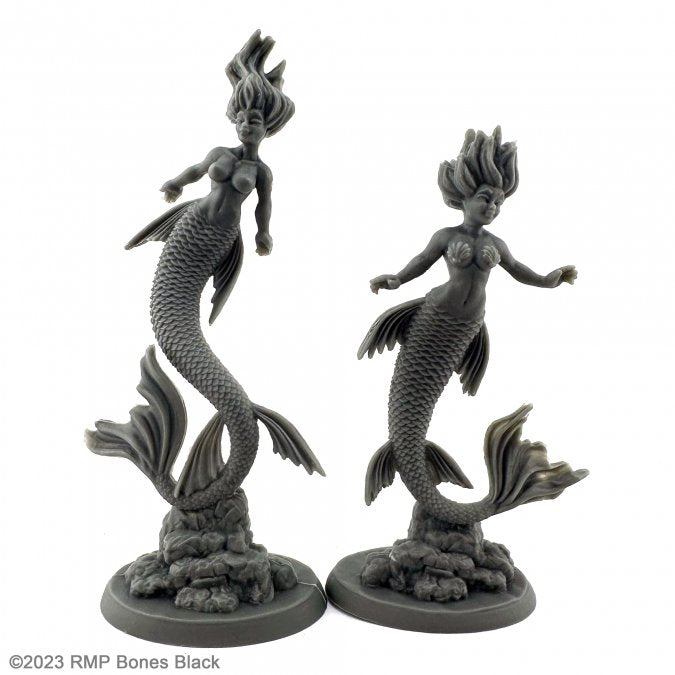 Reaper - Unpainted - 20627 - Bones Black: Mermaid and Siren