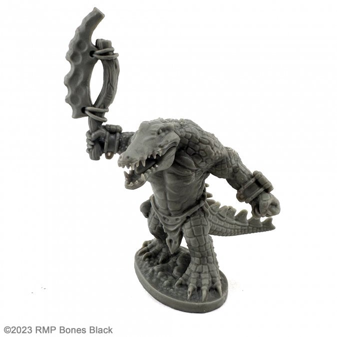 Reaper - 20932 - Bones Black: Gatorman with Large Axe