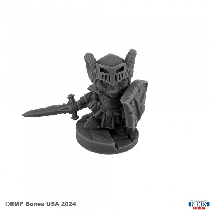 Reaper - 30253 - Dungeon Dwellers: Mousling, Knight of the Flame Wyrm on Foot