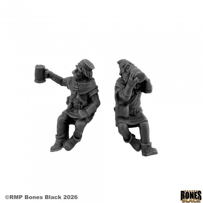 Reaper - 44331 - Bones Black: Seated Patrons
