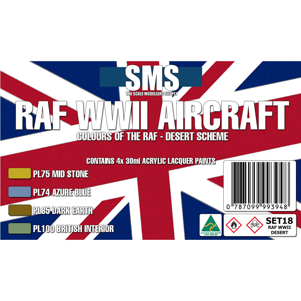 SMS - SET18 - RAF WWII Aircraft #1 Desert Colour Set