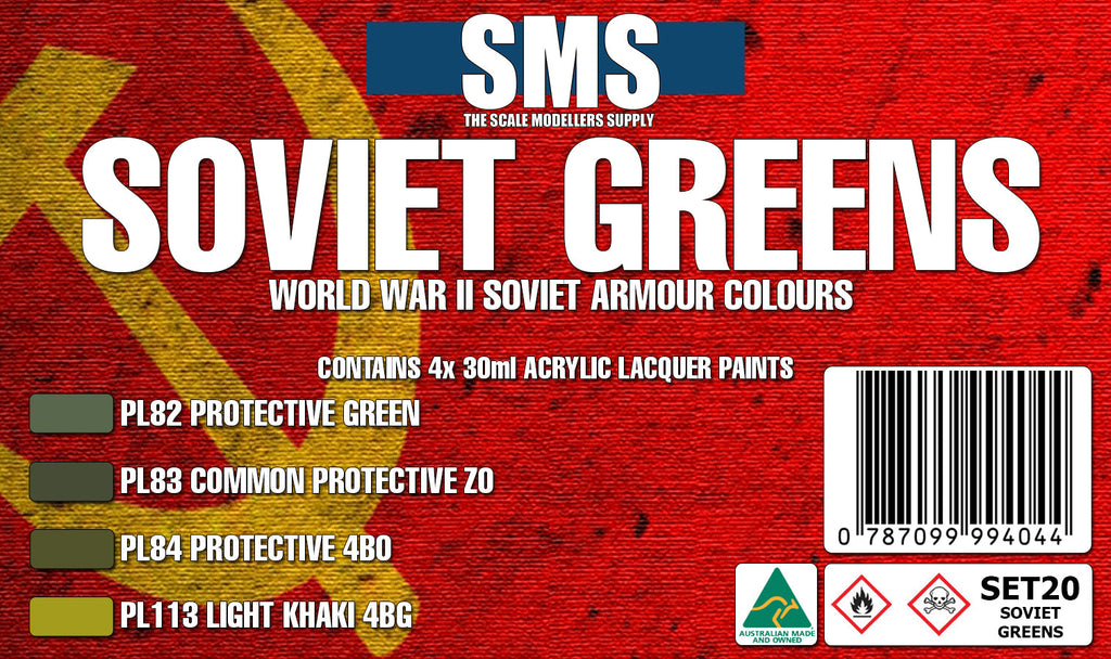 SMS - SET20 - Soviet WWII Greens Colour Set