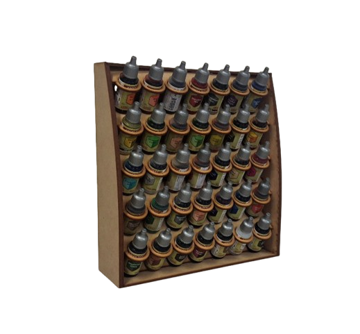 Paint Station: 35 Dropper Bottle Paint Rack