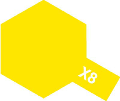 Tamiya X-8 Acrylic Lemon Yellow - 81508