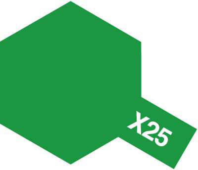 Tamiya X-25 Acrylic Clear Green - 81525