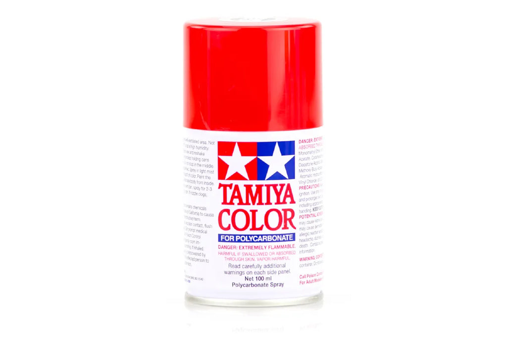 Tamiya - 86002 - PS-2 Red Polycarbonate Spray Paint 100ml