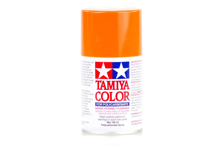 Tamiya - 86007 - PS-7 Orange Polycarbonate Spray Paint 100ml