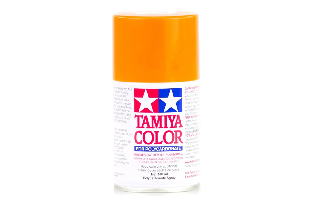 Tamiya - 86024 - PS-24 Fluorescent Orange Polycarbonate Spray Paint 100ml