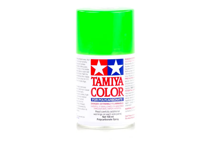 Tamiya - 86028 - PS-28 Fluorescent Green Polycarbonate Spray Paint 100ml