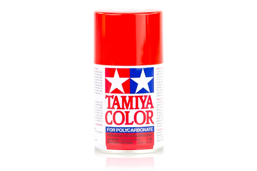 Tamiya - 86034 - PS-34 Bright Red Polycarbonate Spray Paint 100ml