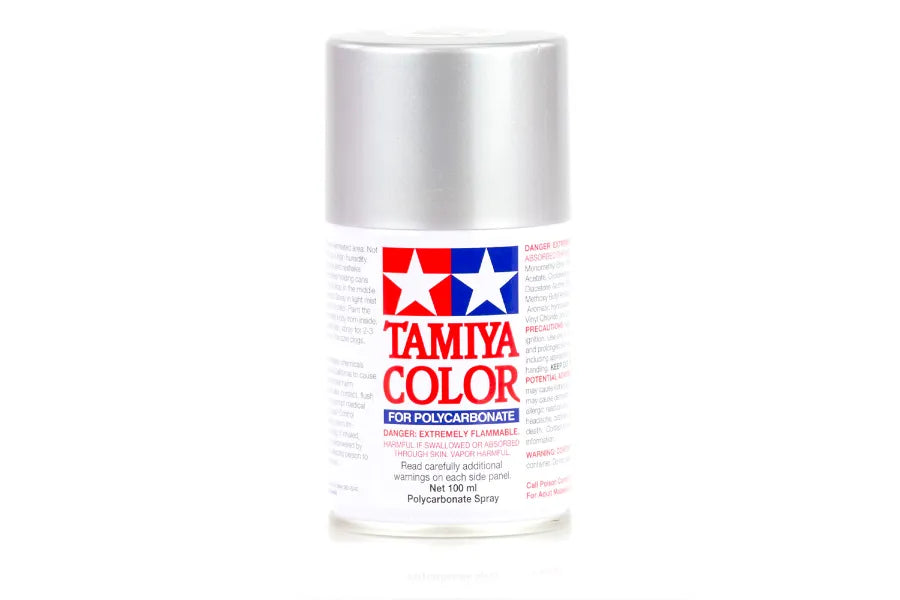 Tamiya - 86041 - PS-41 Bright Silver Polycarbonate Spray Paint 100ml