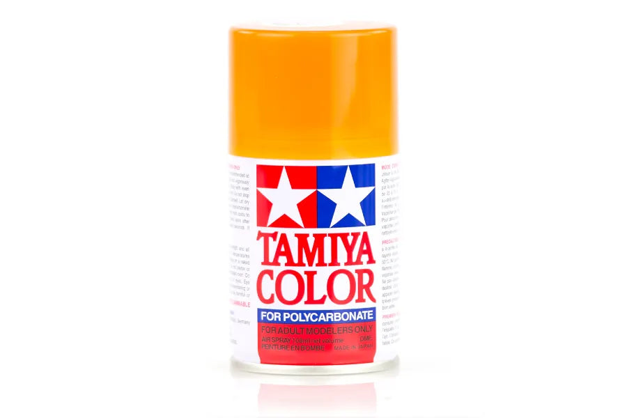 Tamiya - 86043 - PS-43 Translucent Orange Polycarbonate Spray Paint 100ml