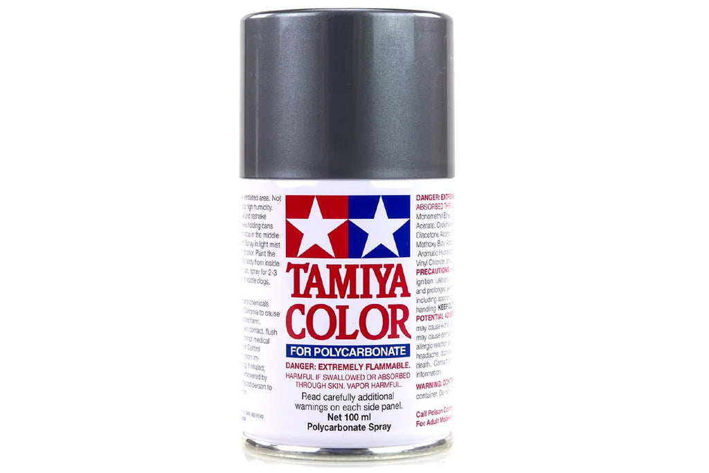 Tamiya - 86063 - PS-63 Bright Gun Metal Polycarbonate Spray Paint 100ml