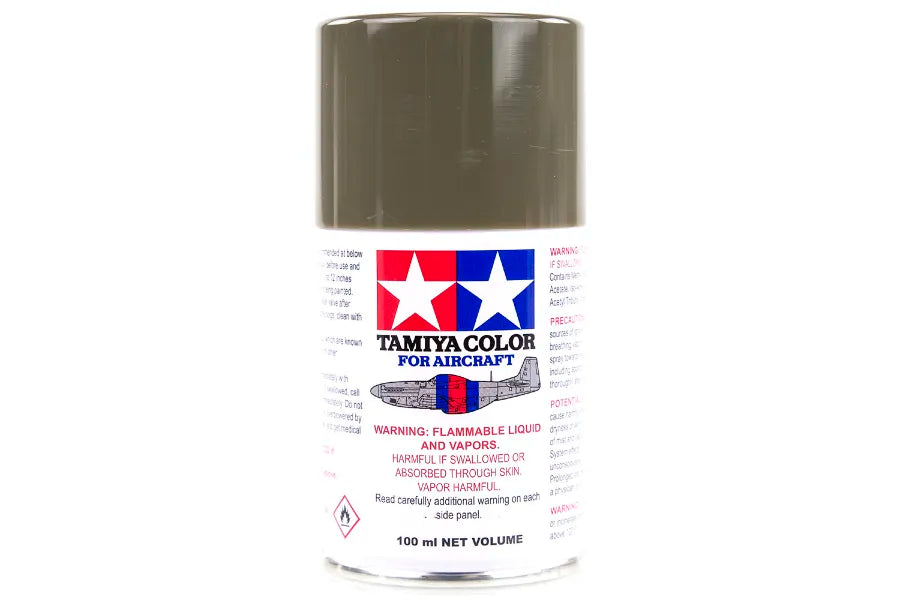 Tamiya - 86506 - AS-6 Olive Drab (USAF) Lacquer Spray Paint 100ml