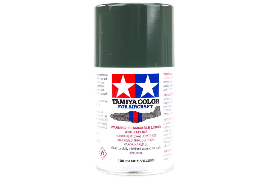 Tamiya - 86524 - AS-24 Dark Green (Luftwaffe) Lacquer Spray Paint 100ml