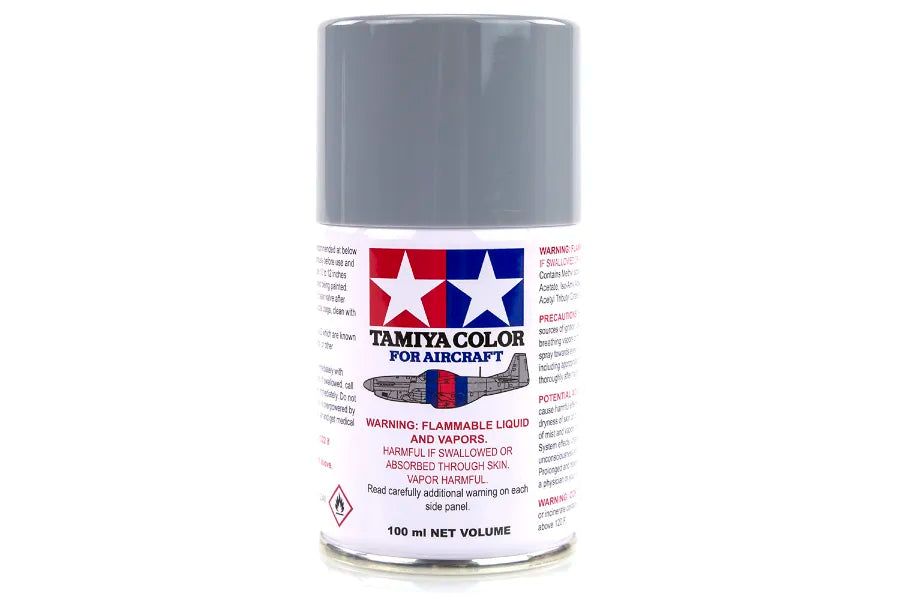 Tamiya - 86528 - AS-28 Medium Grey (RAF) Lacquer Spray Paint 100ml