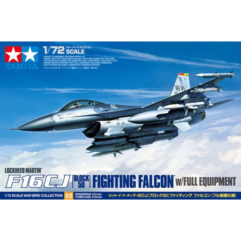 Tamiya - 60788 - 1/72 F-16CJ Fighting Falcon w/Full Equipment