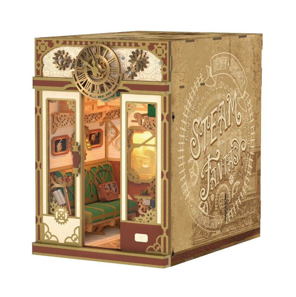 Steam Fantasy Infinity Train Cabin Book Nook Tonecheer