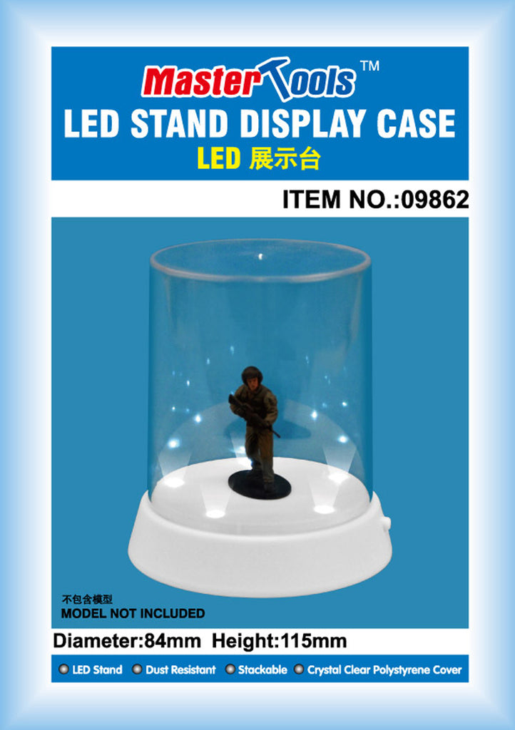 Trumpeter Flat top Display case - Led stand 84 x 115mm
