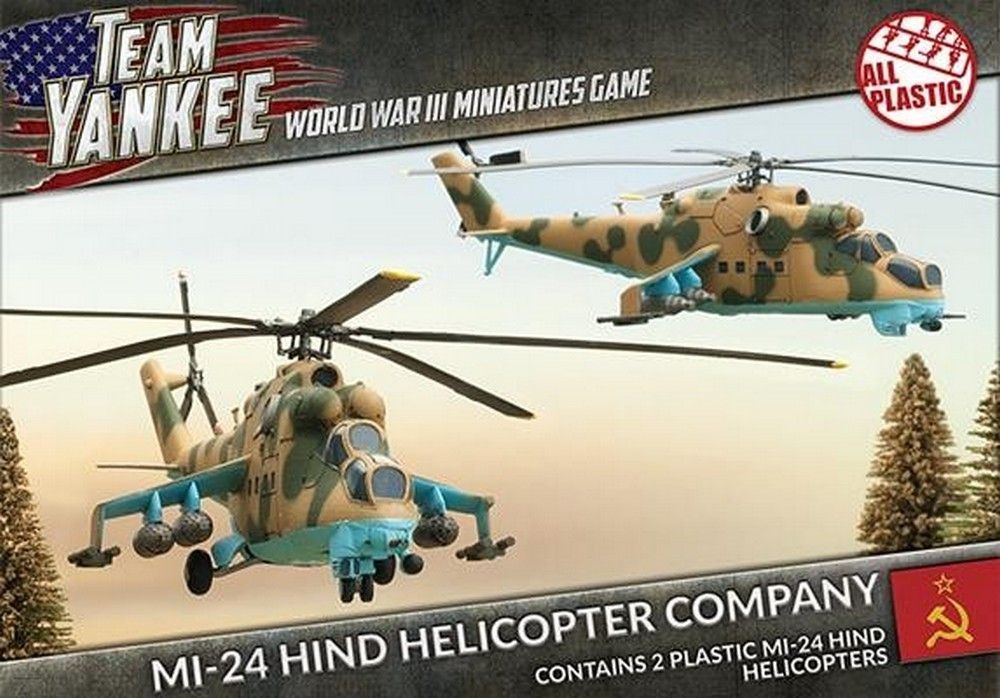 Team Yankee WWIII: Soviet - Mi-24 Hind Helicopter Company (Plastic) - TSBX04