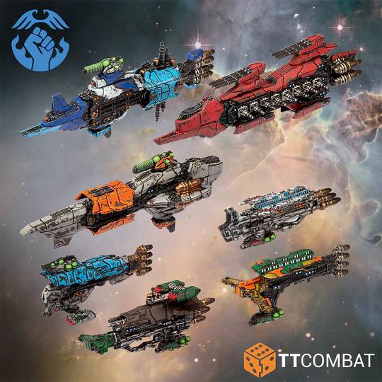 Dropfleet Resistance Core Ships