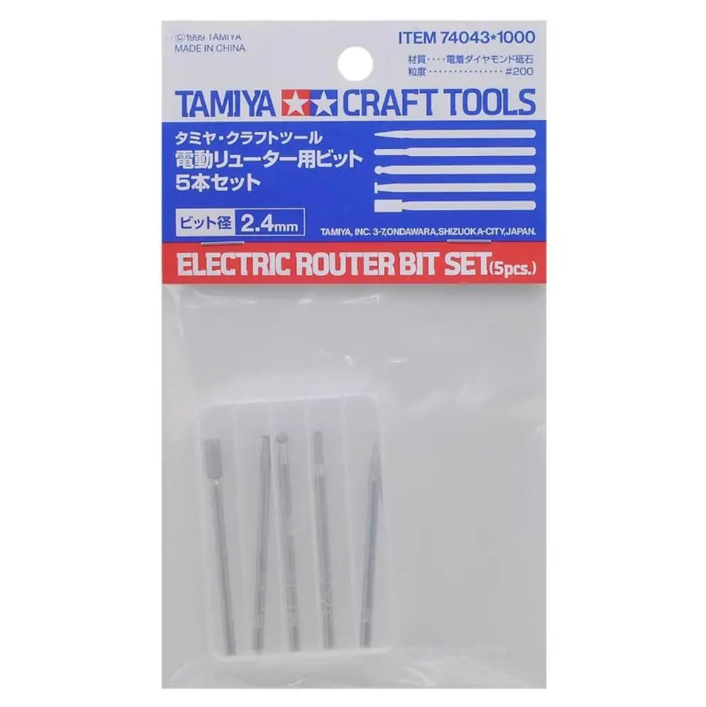 Tamiya - 74043 - Electric Router Bit Set (5 Pcs)