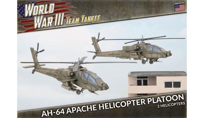 Team Yankee WWIII: USA - AH-64 Apache Helicopter Platoon (x2 Plastic) - TUBX21