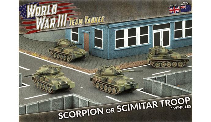 Team Yankee WWIII: British - Scorpion or Scimitar Troop (Plastic) - TBBX03