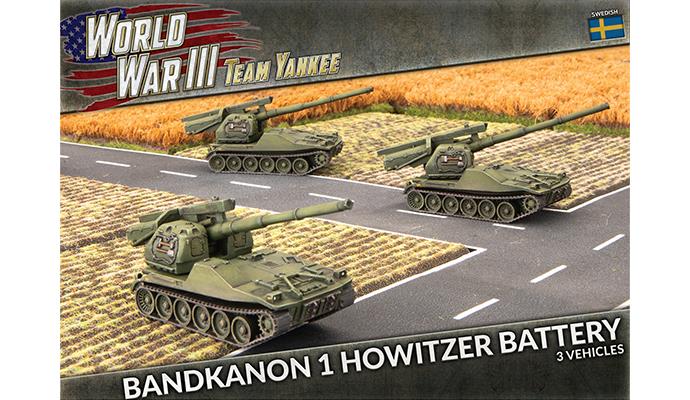 Team Yankee WWIII: Sweden - Bandkanon 1 Howitzer Battery (x3) - TSWBX06