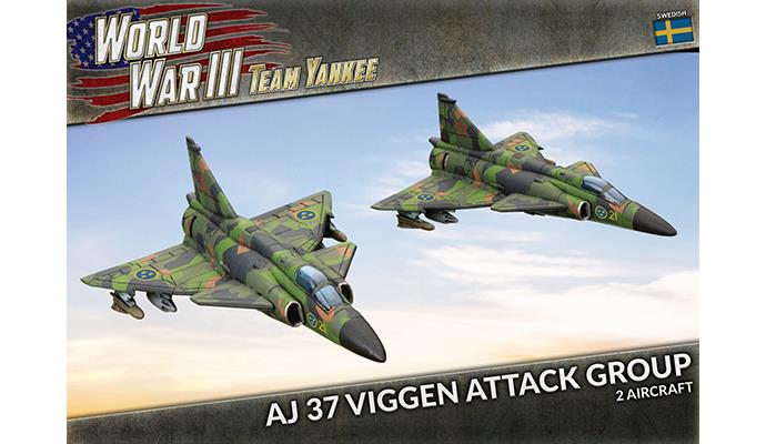 Team Yankee WWIII: Sweden - AJ 37 Viggen Attack Group (x2) - TSWBX07